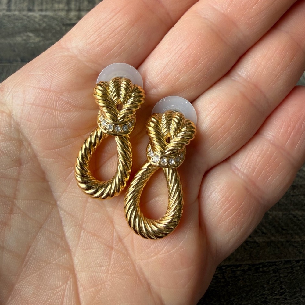 Butler Fifth Avenue Collection 14k Gold Post Rope Knot Earrings